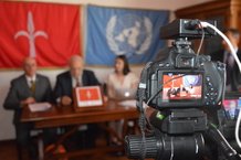 Press conference of the International Provisional Representative of the Free Territory of Trieste - I.P.R. F.T.T.